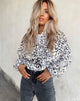 Imagen de la chaqueta Nero Ring Pull de leopardo blanco