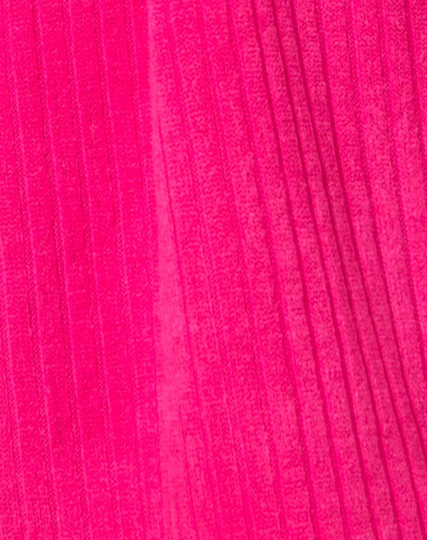 Imagen de Neve Jersey oversize de punto elástico rosa