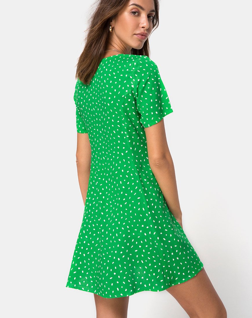 Vestido Neyka en Mini Diana Dot Verde