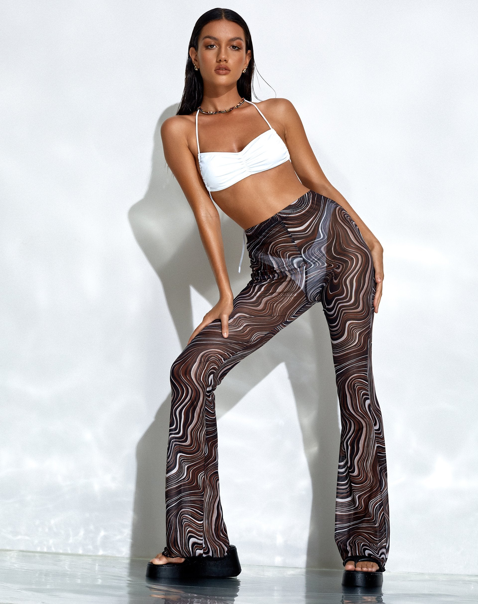 Imagen de Nizar Pantalones en 70s Ripple Marrón