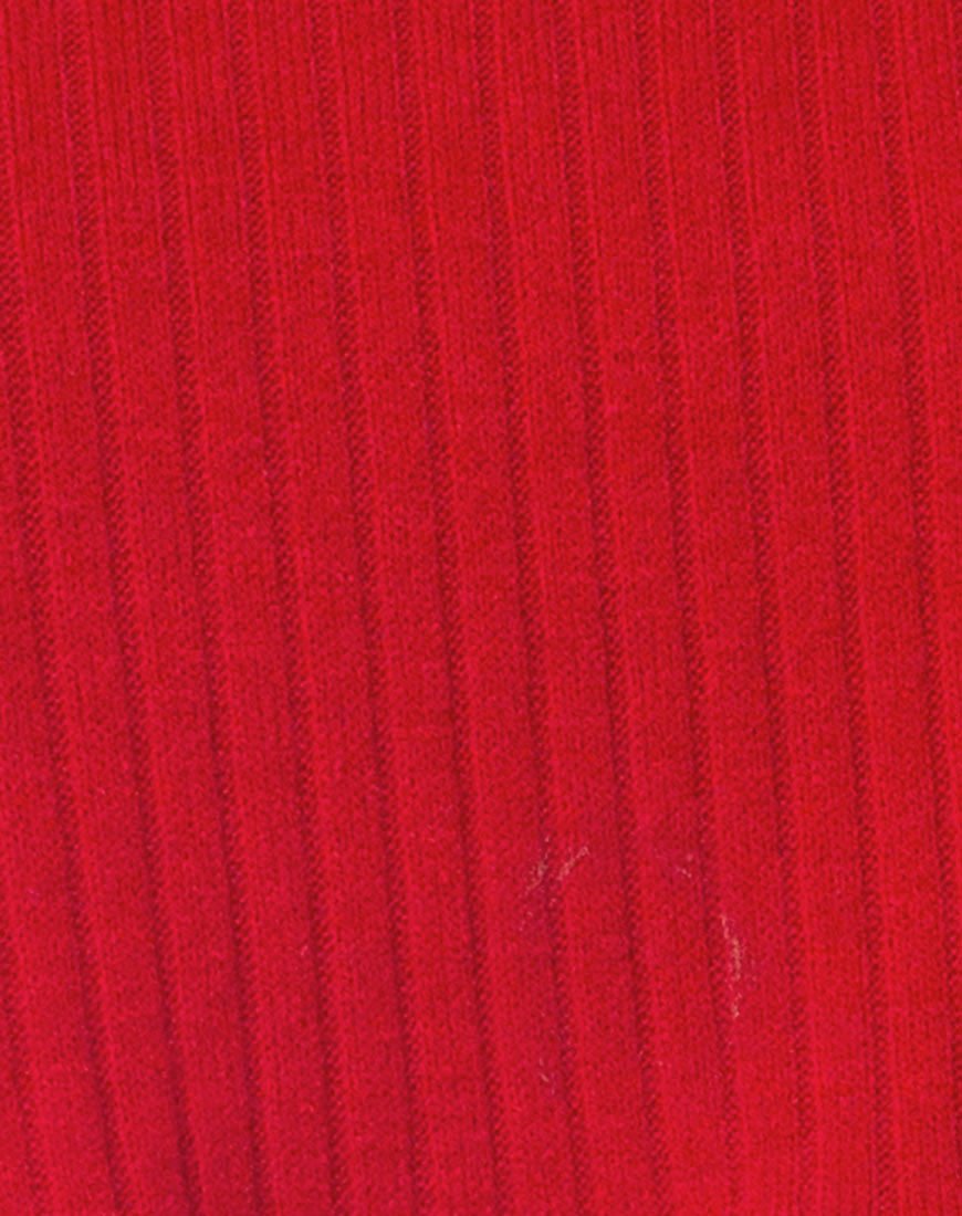 Imagen de Nizer Jersey de cuello alto en rojo