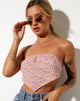 Imagen de Nolda Crop Top en Flower Fun Lila Limón