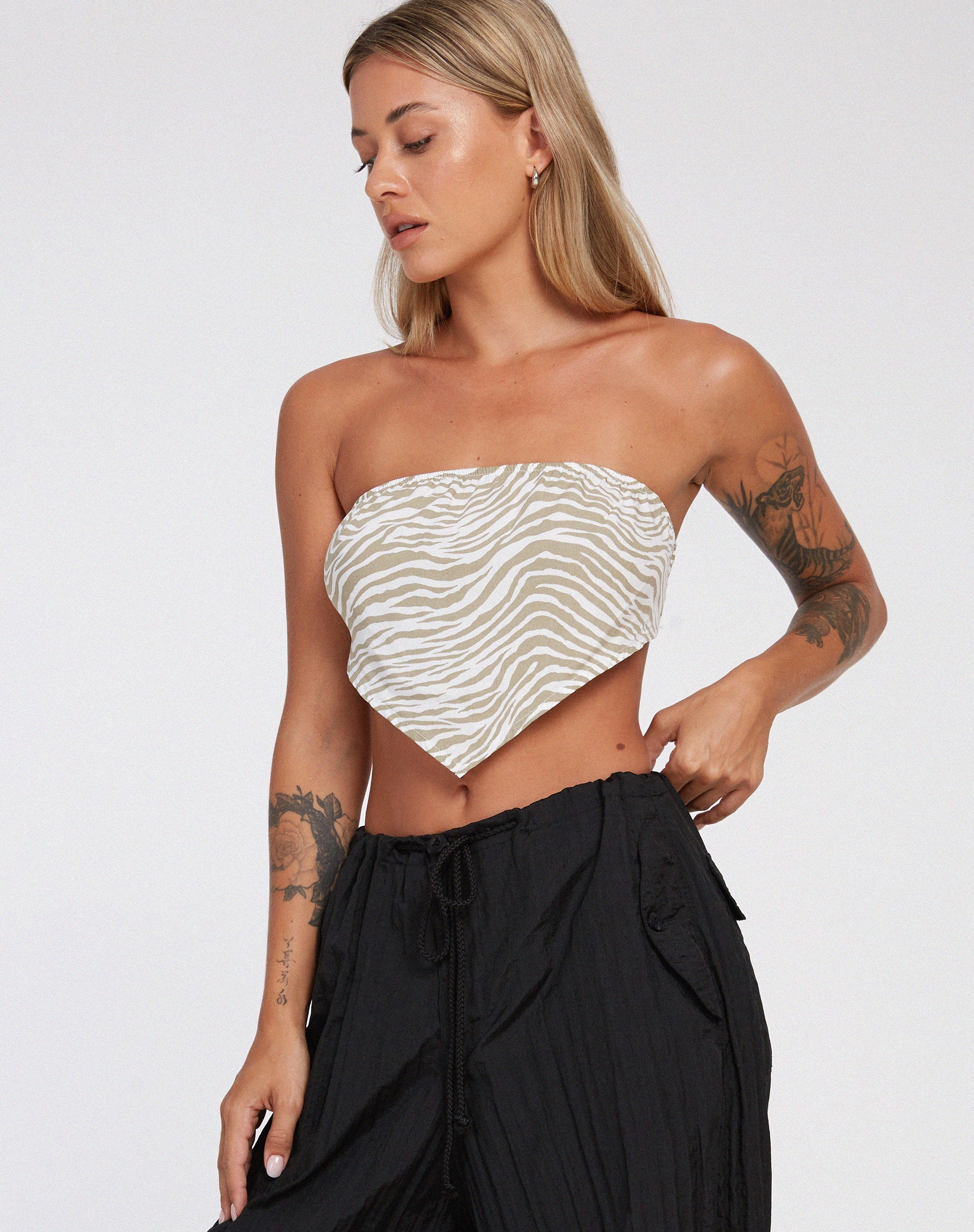 imagen de Nolda Crop Top en Tonal Zebra