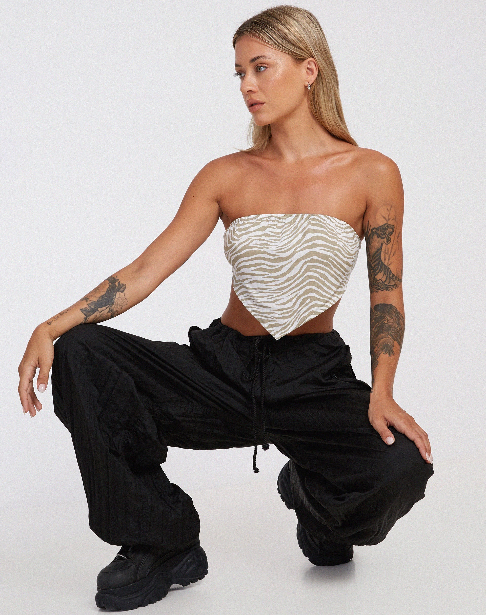 imagen de Nolda Crop Top en Tonal Zebra