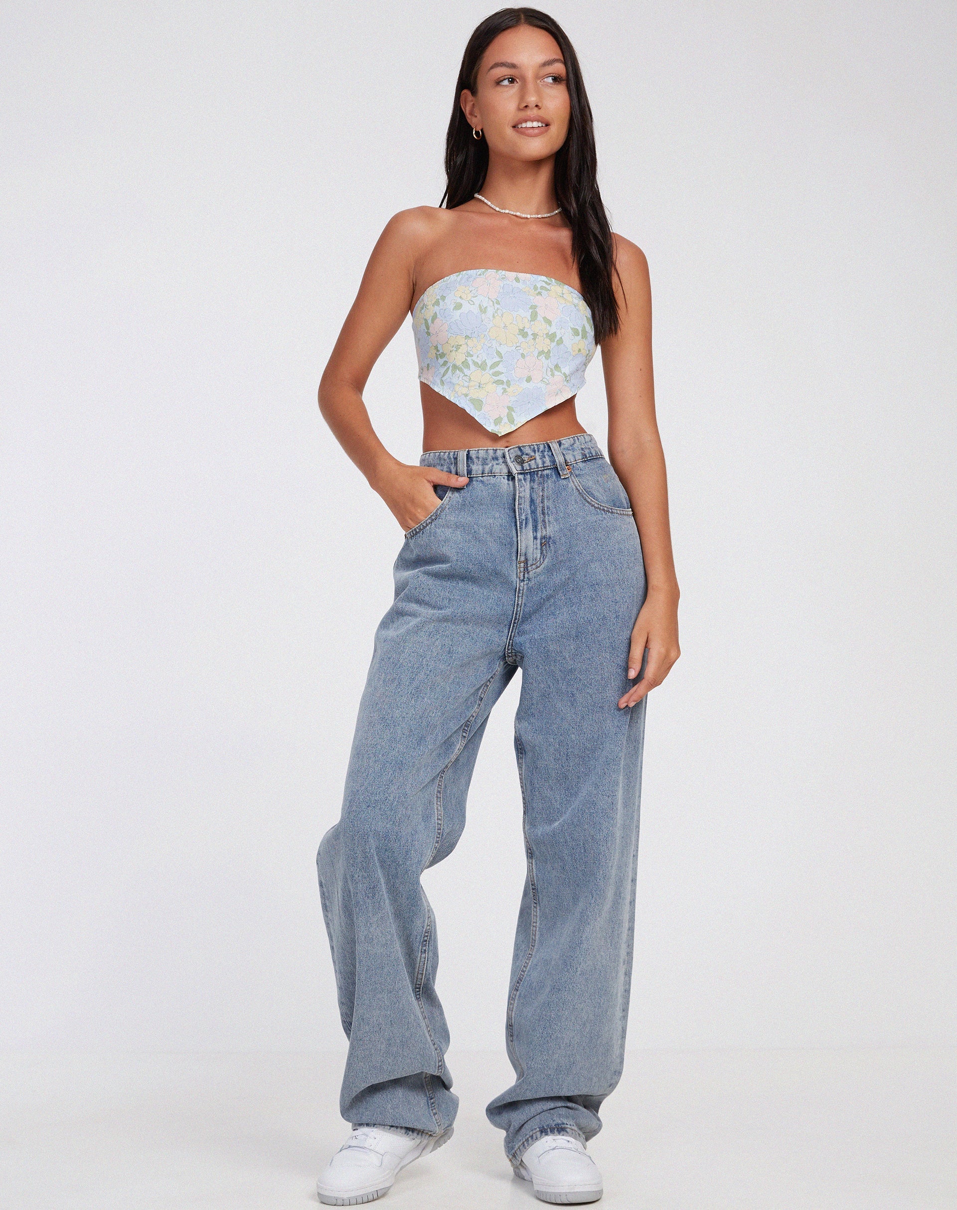 imagen de Nolda Crop Top en Washed Out Pastel Floral