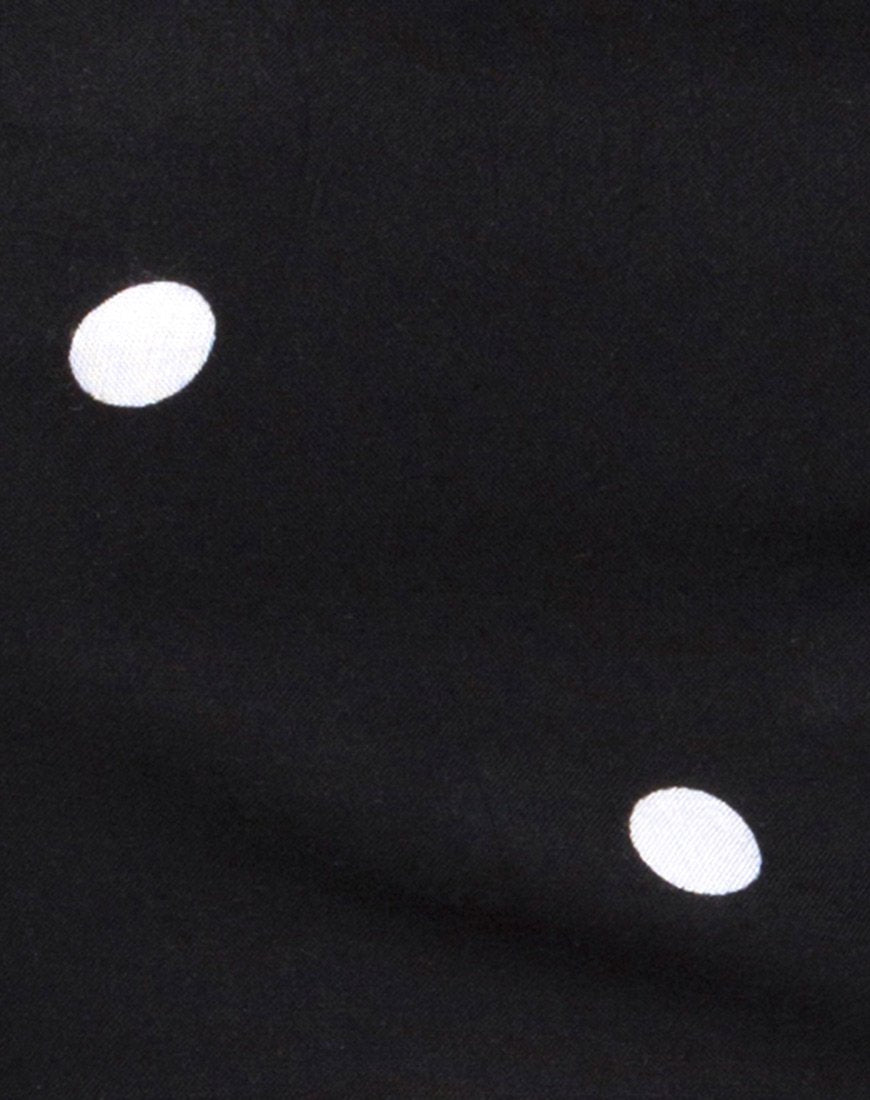 Imagen de Nolia Camiseta de tirantes en blanco y negro Polkadot