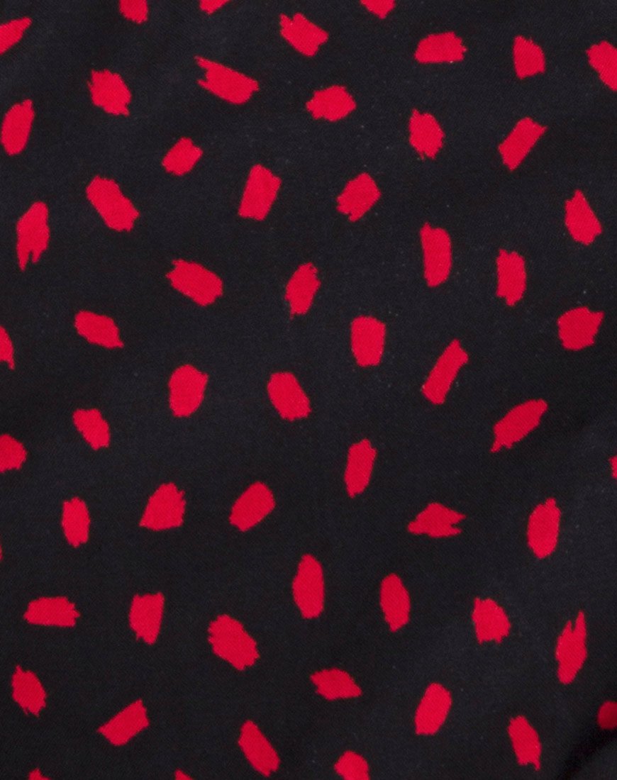 Imagen de Nolia Camiseta de tirantes Mini Diana Dot Negra y Roja