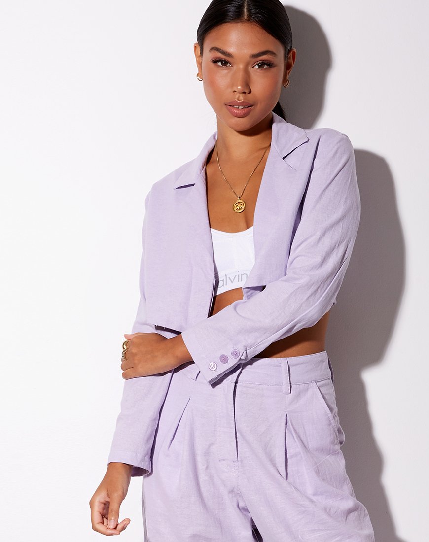 Imagen de Noly Cropped Blazer en violeta