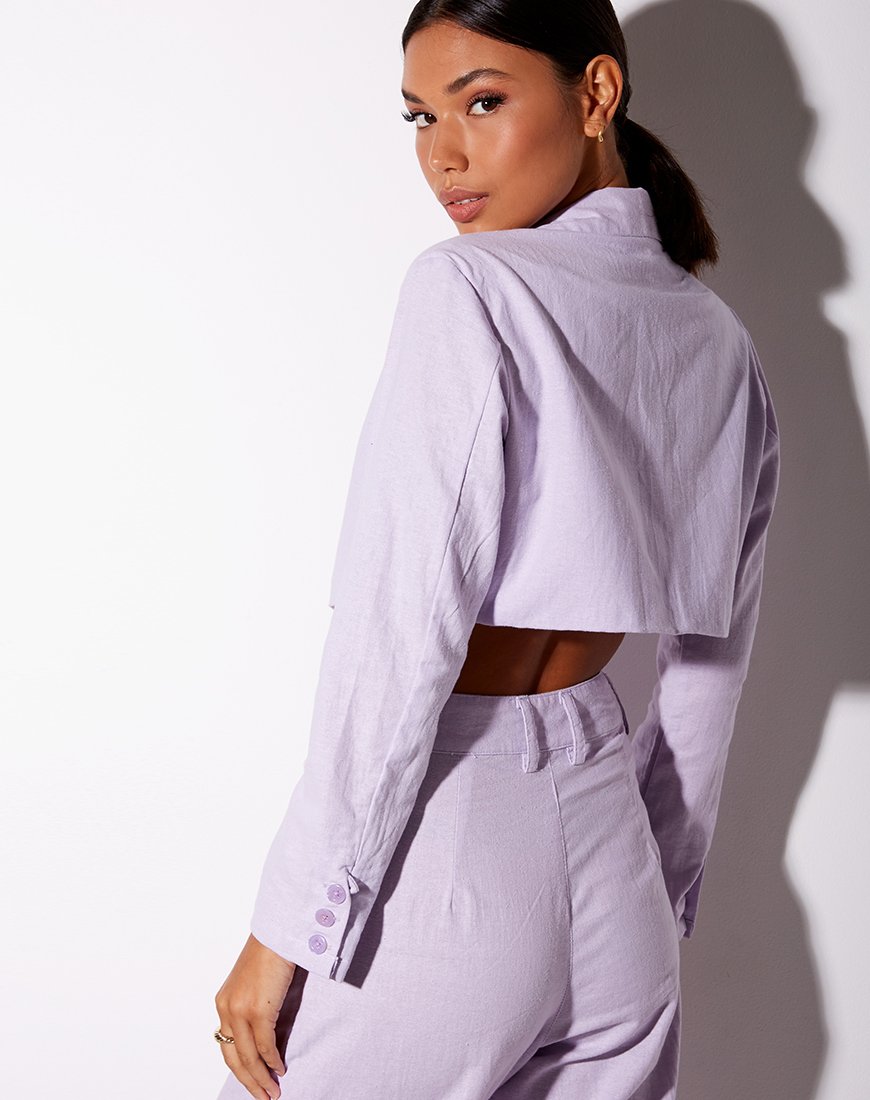 Imagen de Noly Cropped Blazer en violeta