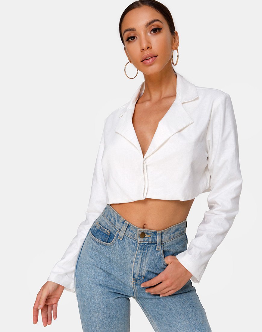 Blazer Noly en marfil