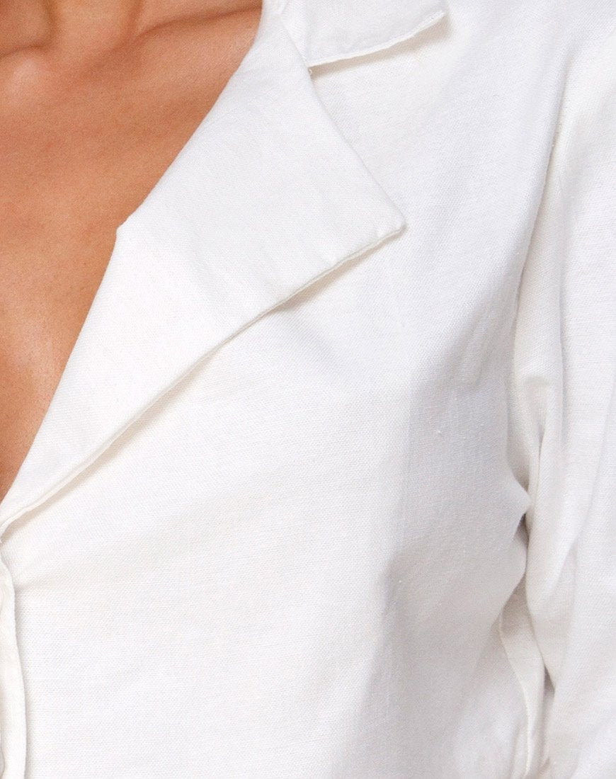 Imagen de Noly Cropped Blazer en marfil