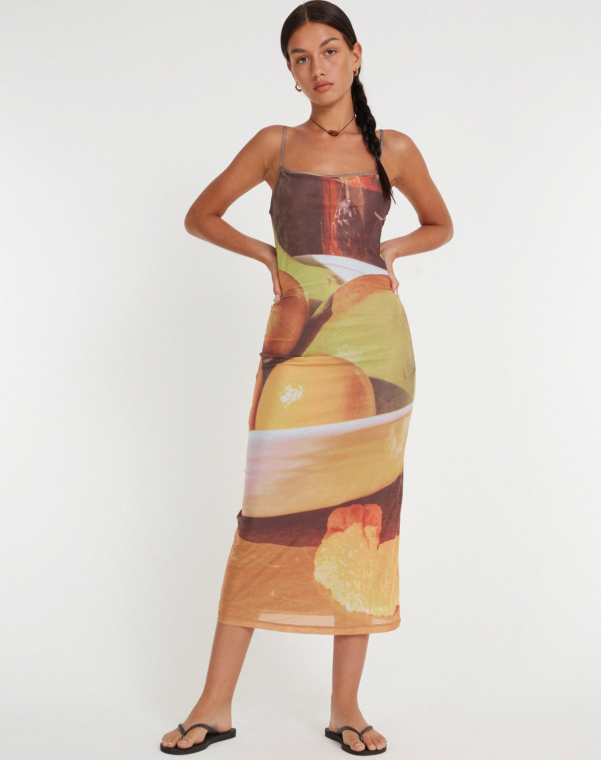 imagen de Nori Maxi Dress in Fruit Photoprint