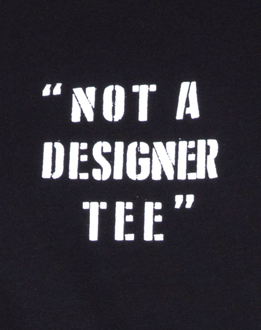 Imagen de Oversize Basic Tee en Not a Designer Negro