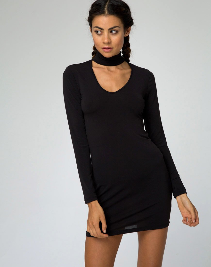 Vestido Nymphea Bodycon Negro