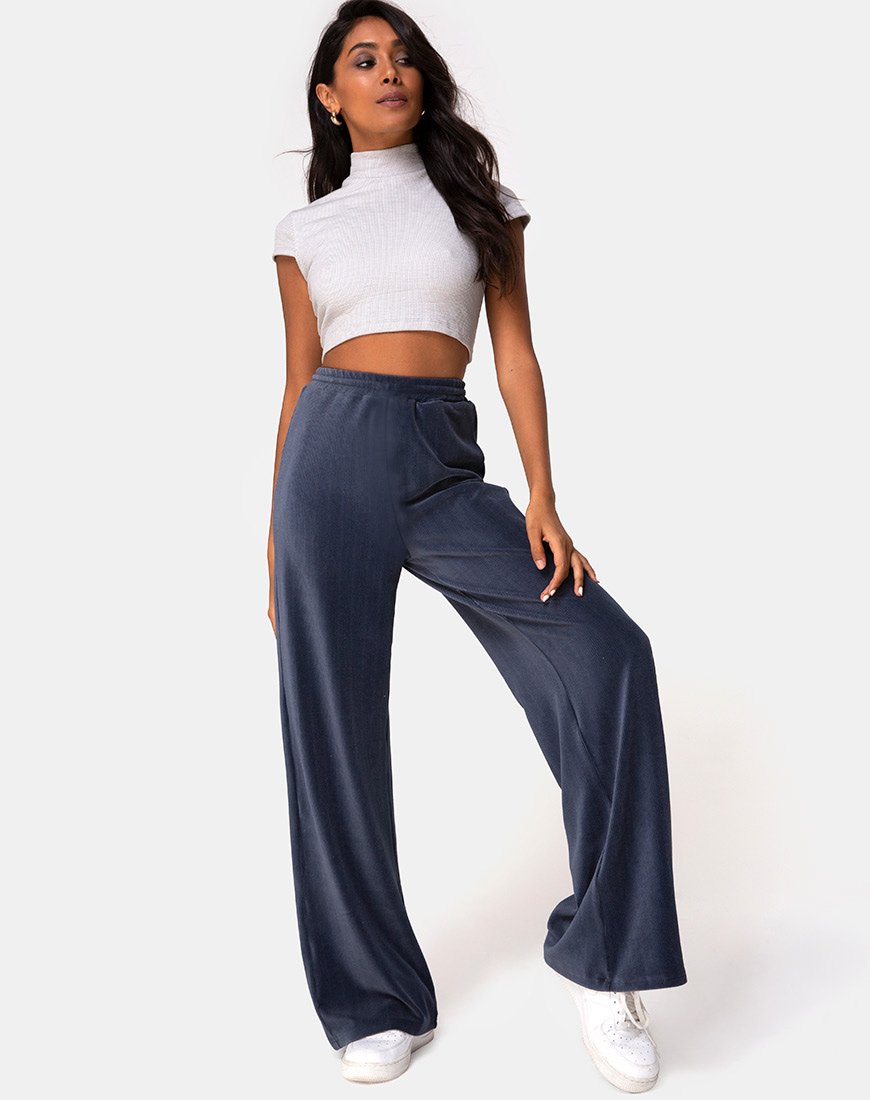 Pantalón Obeli en Rib Charcoal