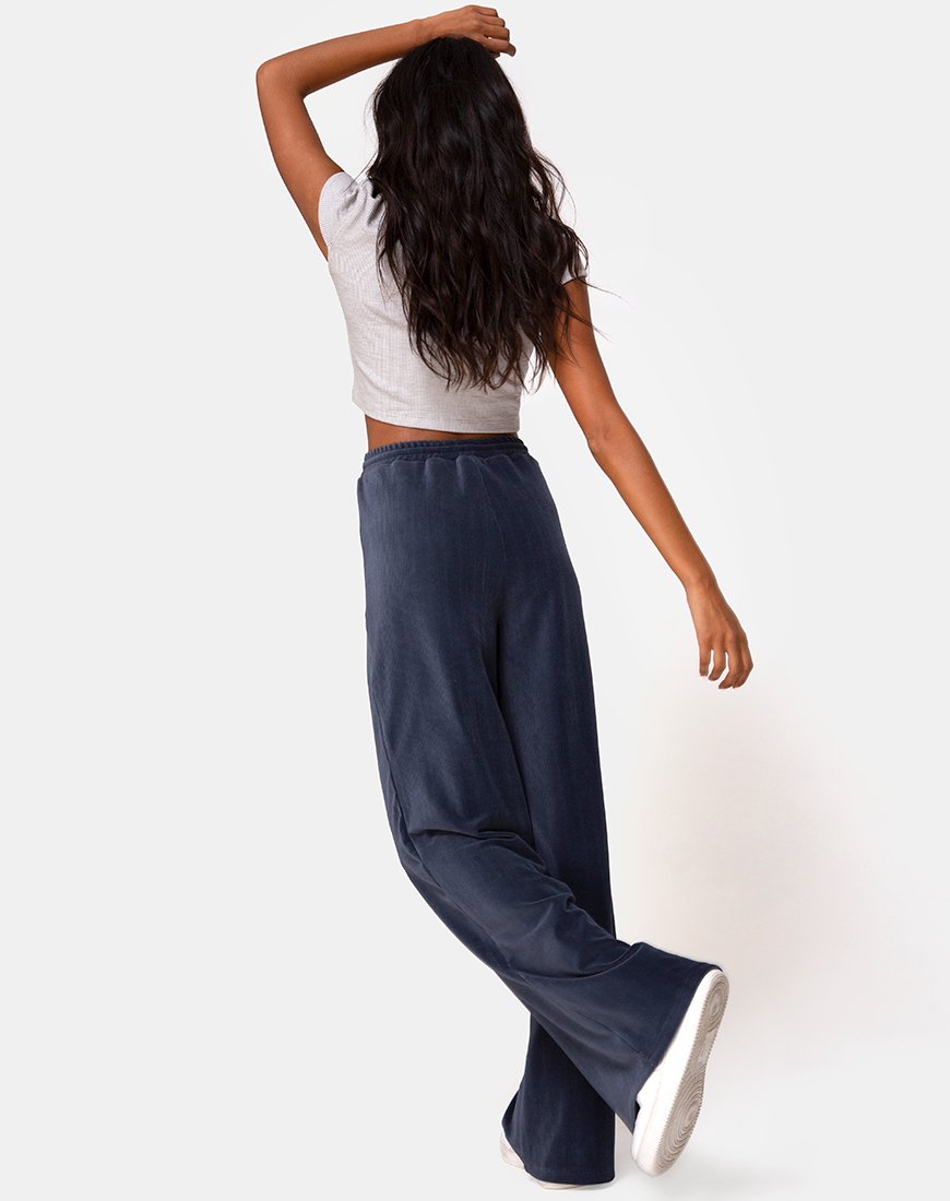 Imagen del pantalón Obeli de canalé Carbón