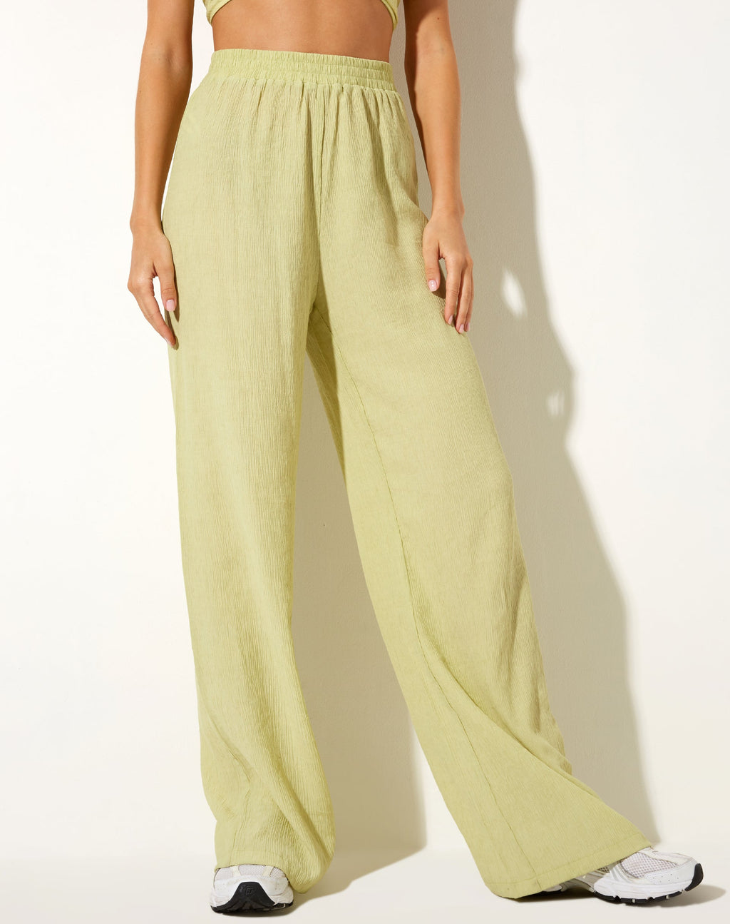 Pantalón Obeli de Crinkle Sage