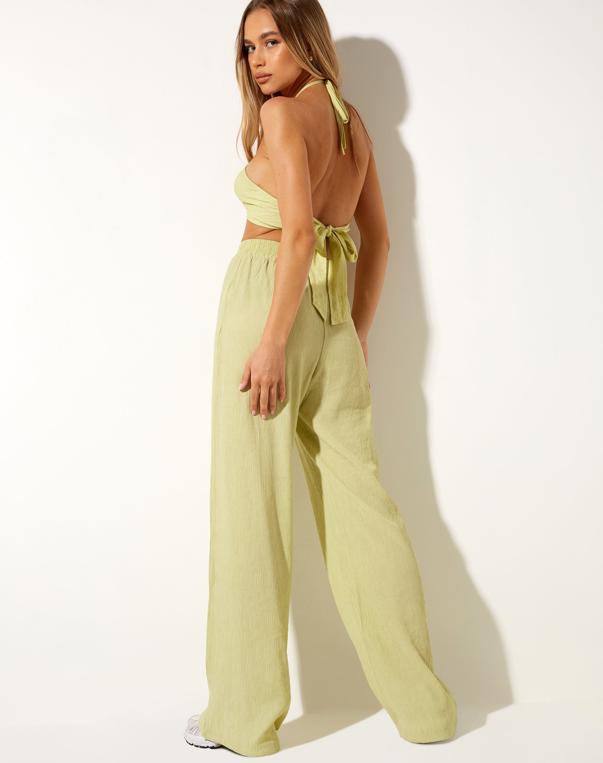 Imagen de Obeli Pantalones en Crinkle Sage