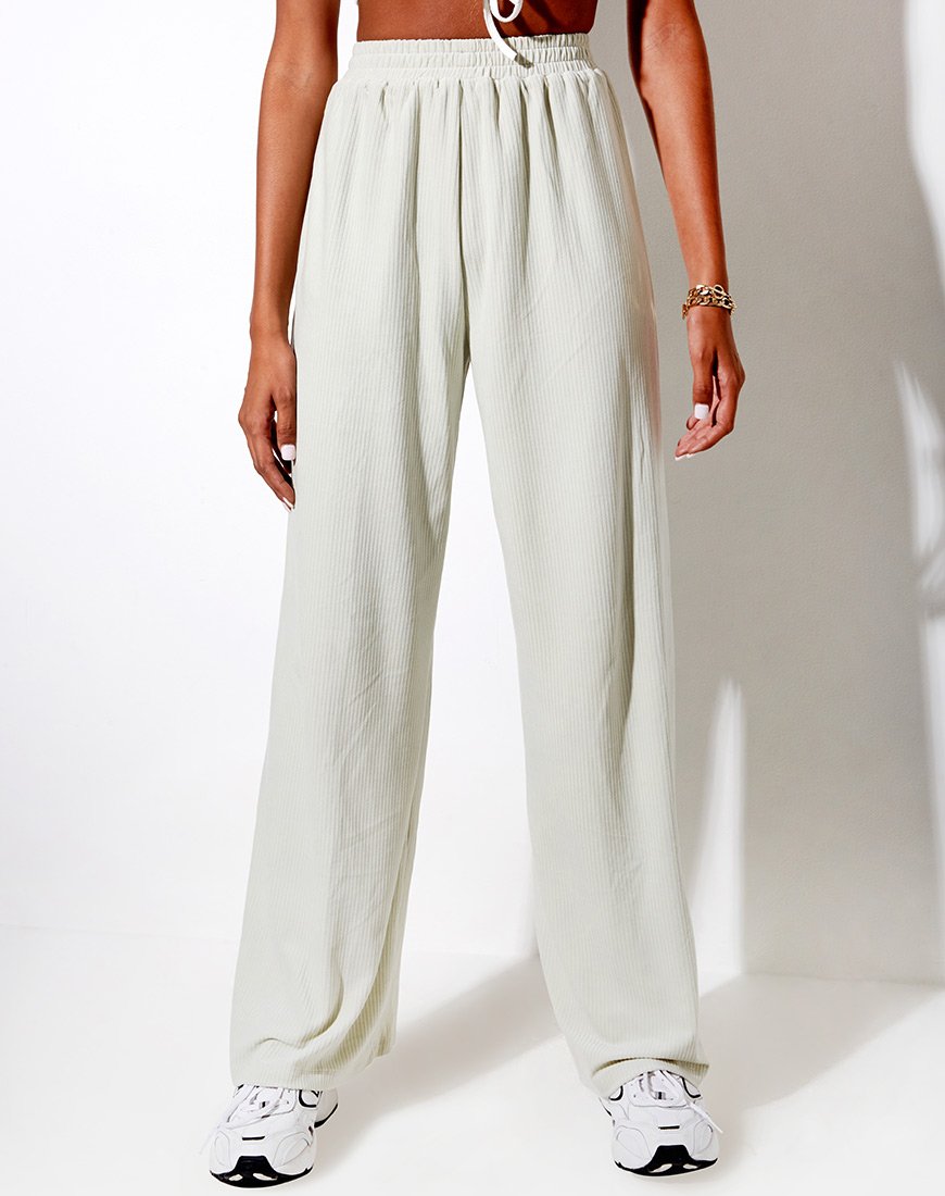 Imagen de Obeli Pantalones de terciopelo Rib Menta
