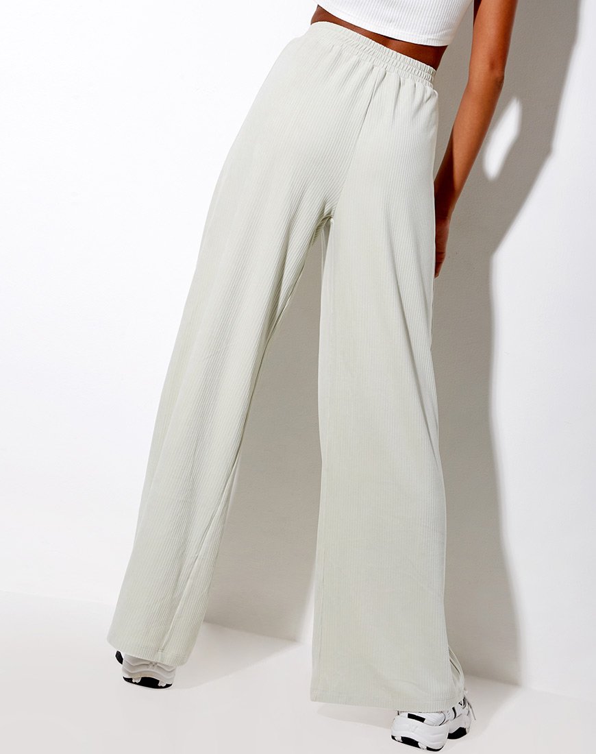 Imagen de Obeli Pantalones de terciopelo Rib Menta