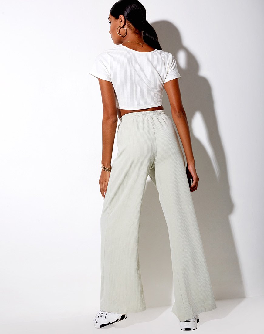 Imagen de Obeli Pantalones de terciopelo Rib Menta
