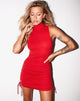 Imagen de Ady Bodycon Dress in Rib Racing Red