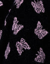 Mariposa negra y morada