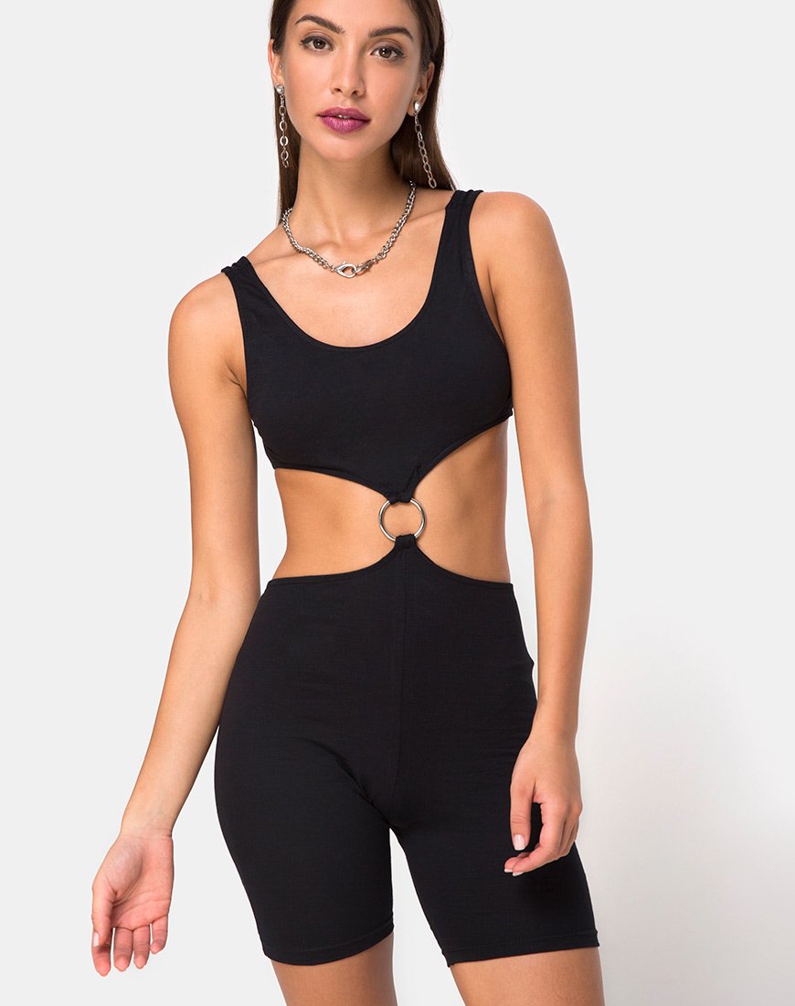 Imagen de Orca Cutout Unitard en Negro