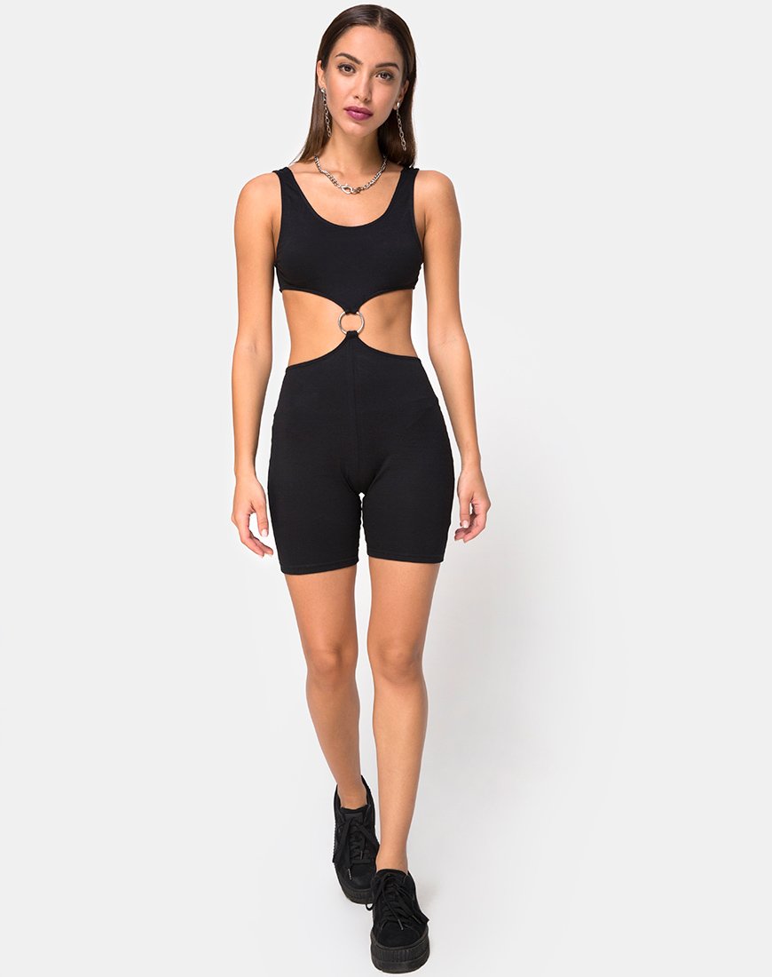 Imagen de Orca Cutout Unitard en Negro