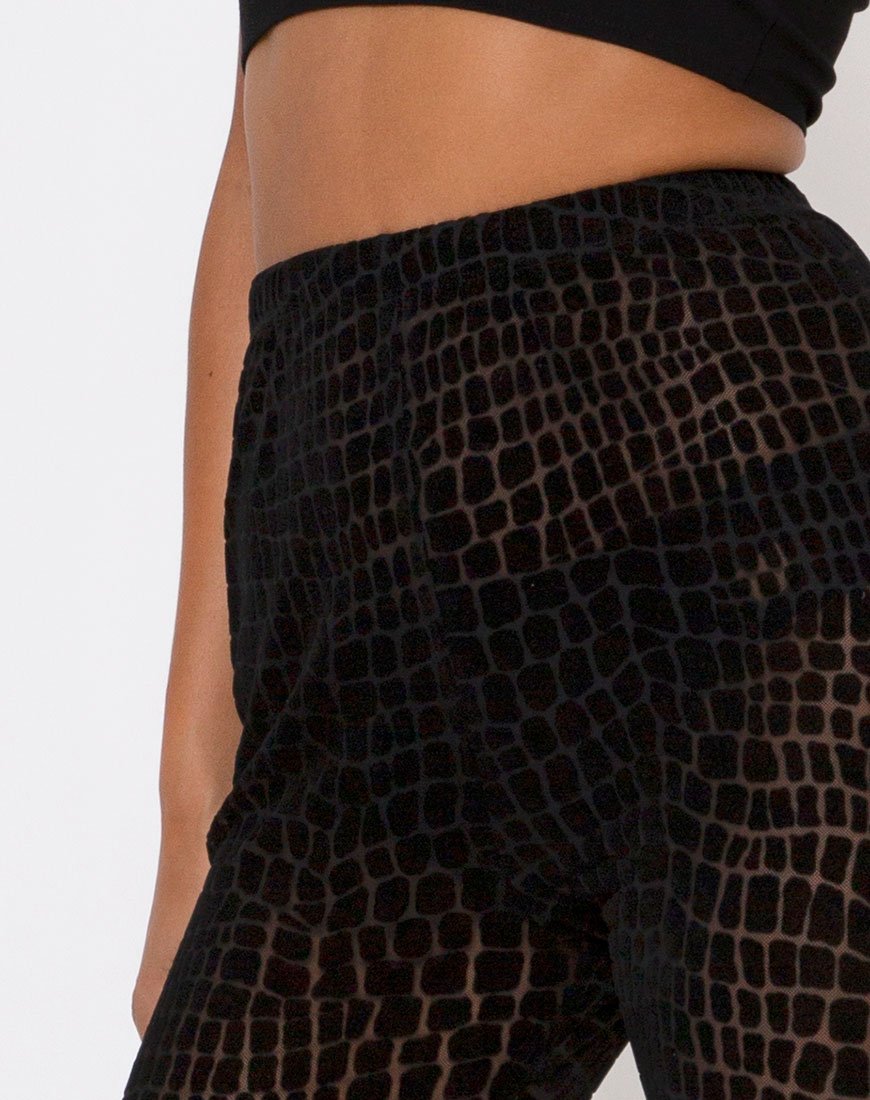 Imagen de Oria Leggings en Croc Flock Negro