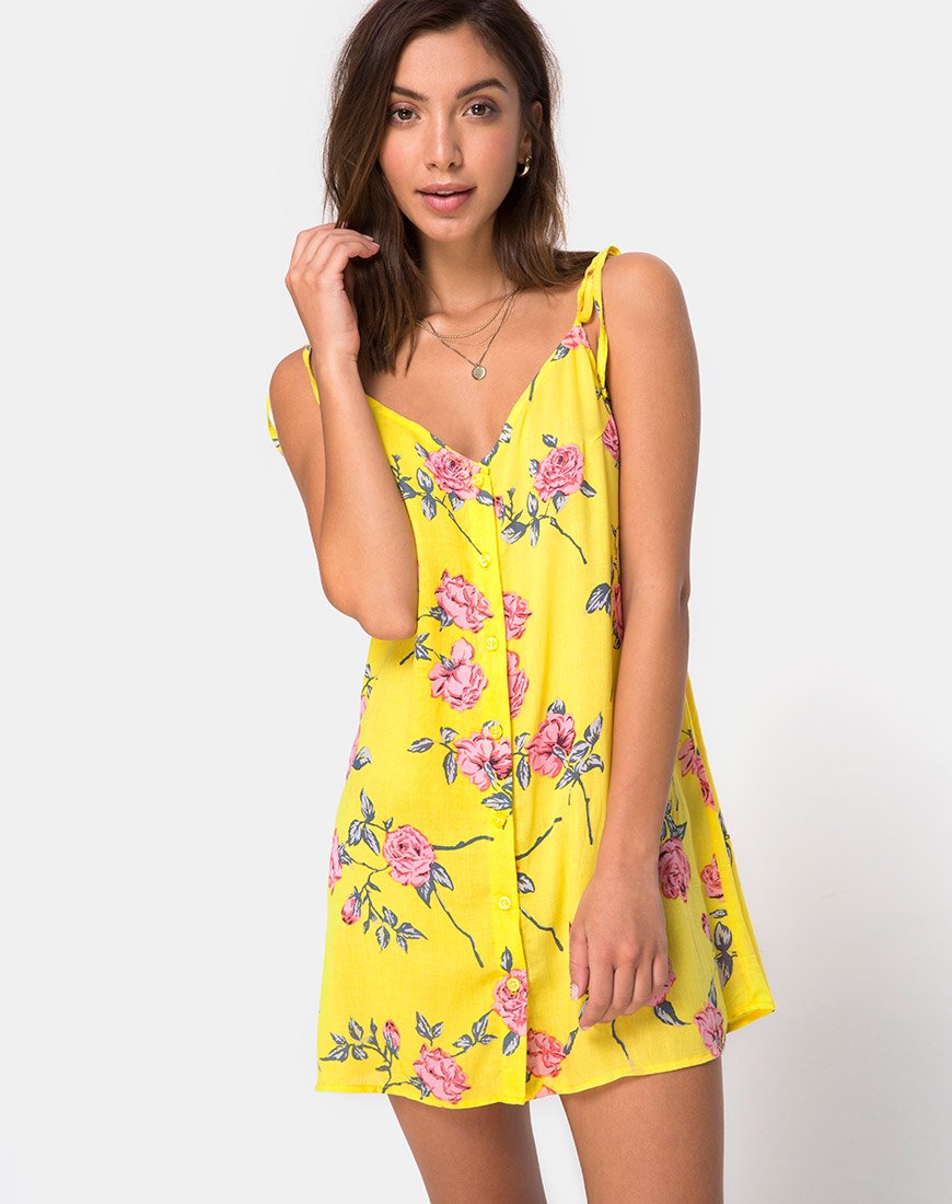 Vestido Osla en amarillo caramelo
