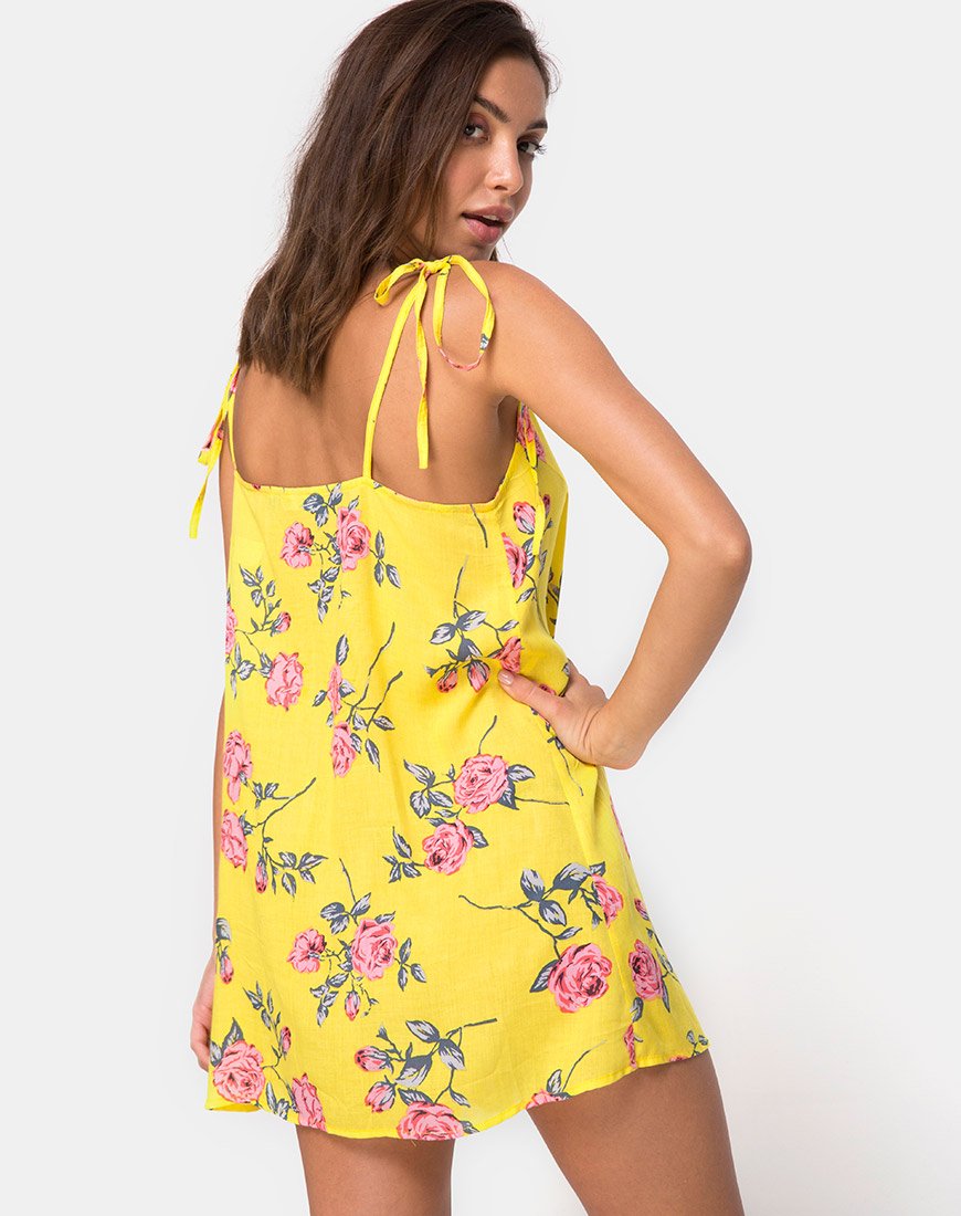 Vestido Osla en amarillo caramelo