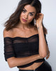 Imagen de Osta Off The Shoulder Top en Negro