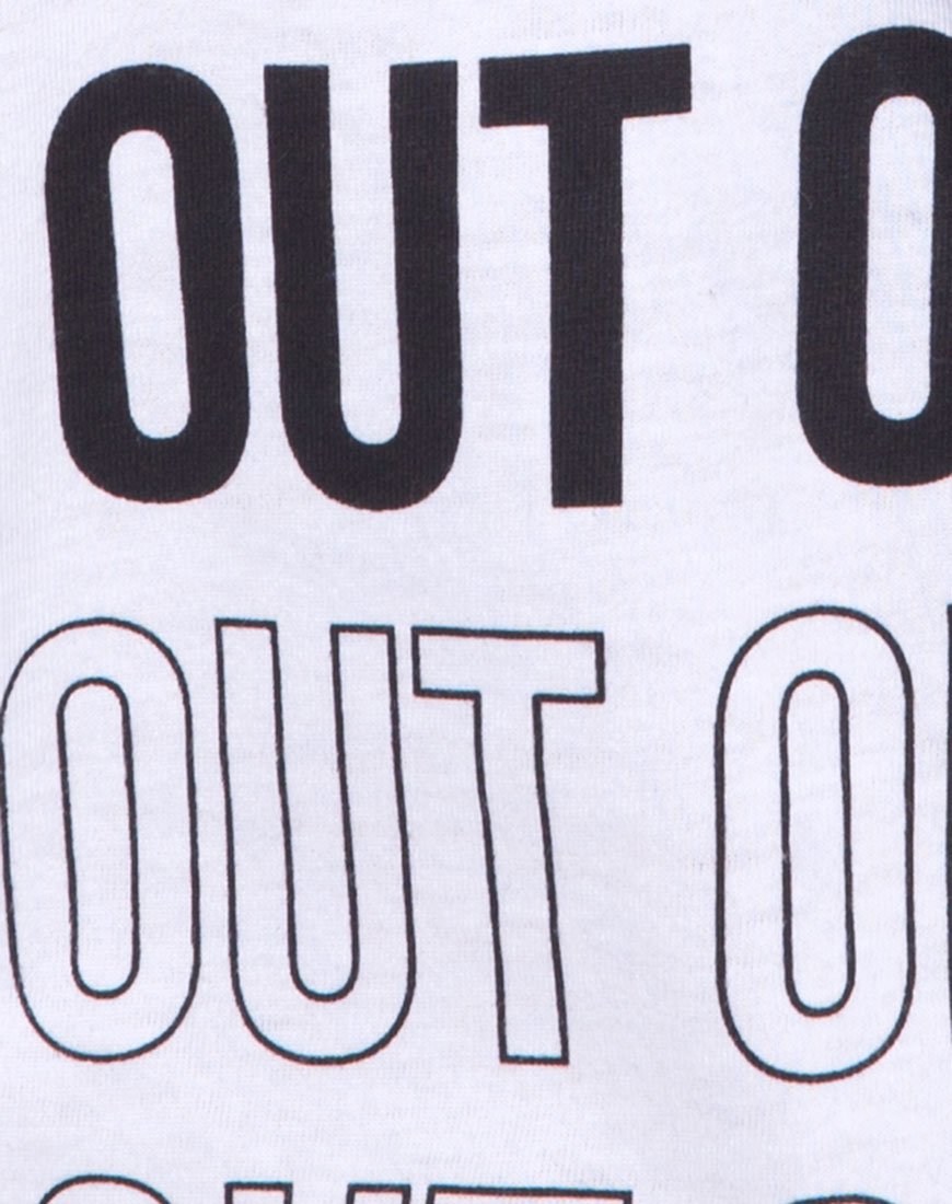 Imagen de Oversize Basic Tee in Out of Order Blanco
