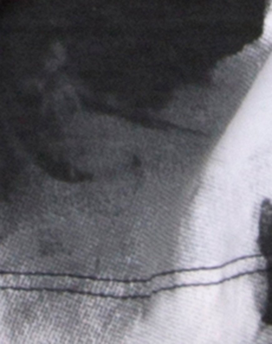 Imagen de Oversize Basic Tee in Mono tie Dye Black and White