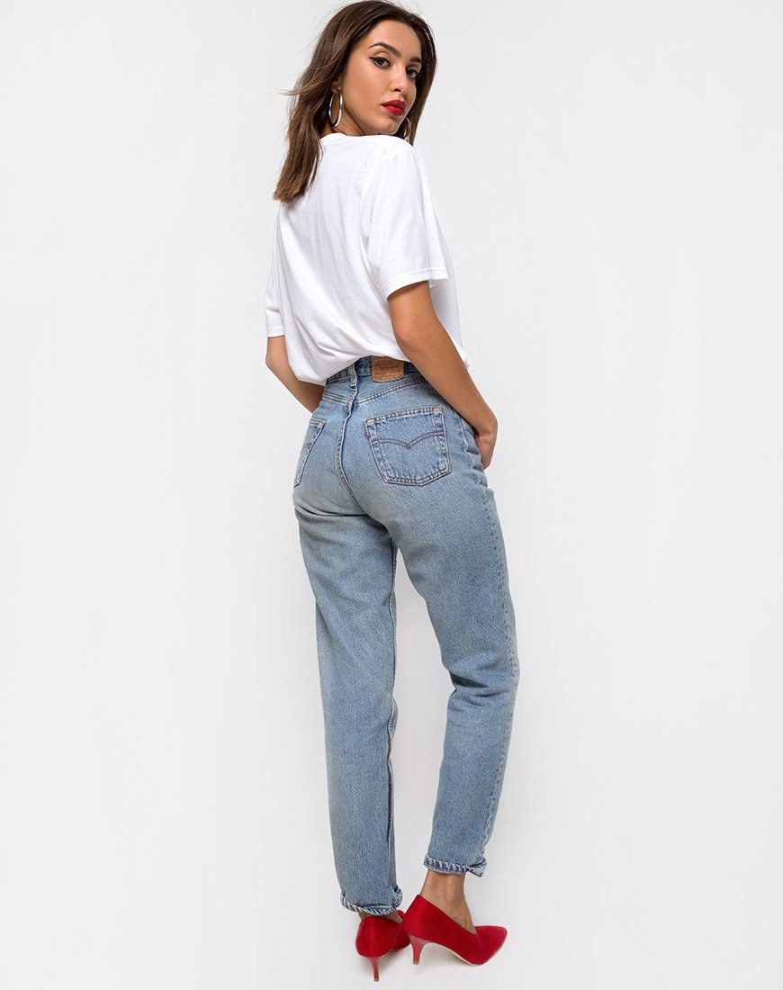 Imagen de Oversize Basic Tee in White with Rose