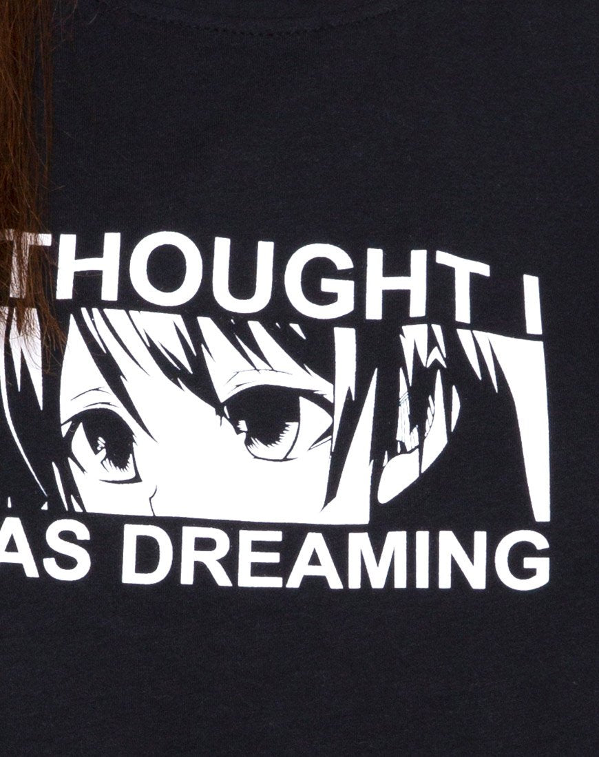Imagen de Oversized Basic Tee en I thought I was dreaming Negro de Motel