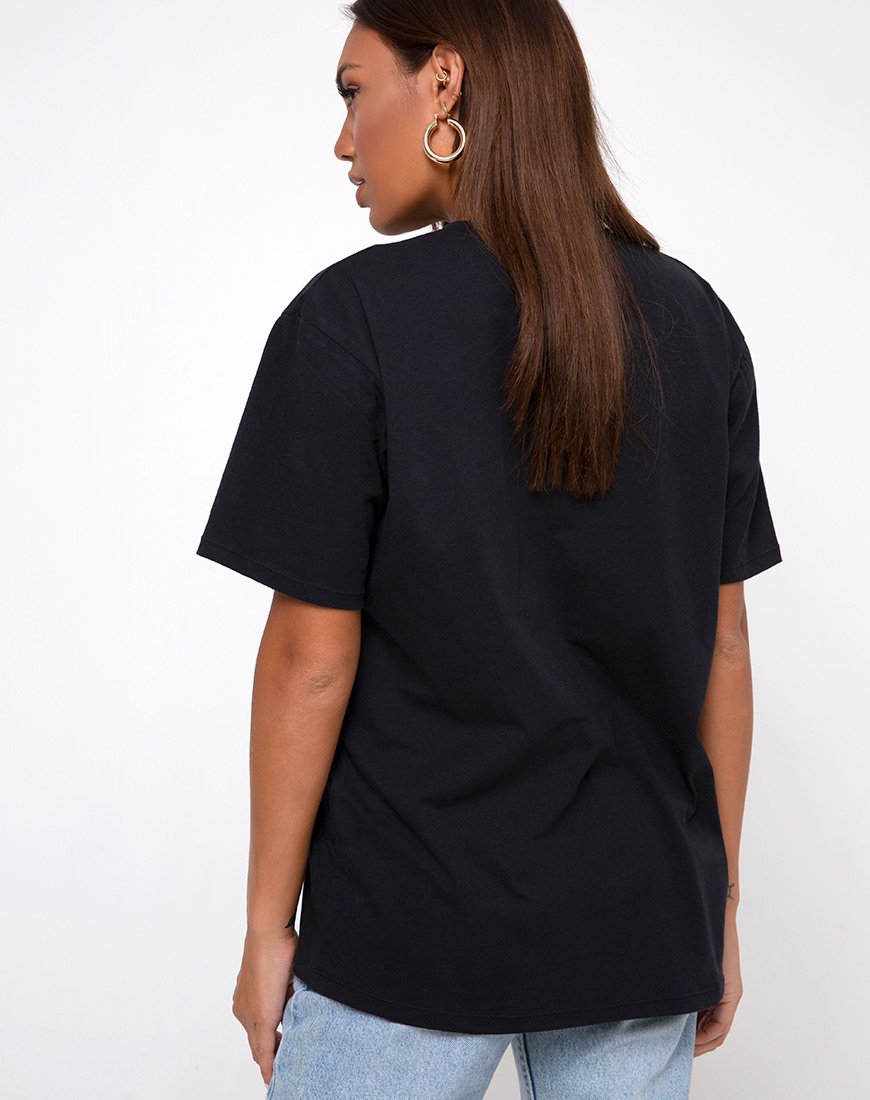 Imagen de Oversized Basic Tee en I thought I was dreaming Negro de Motel