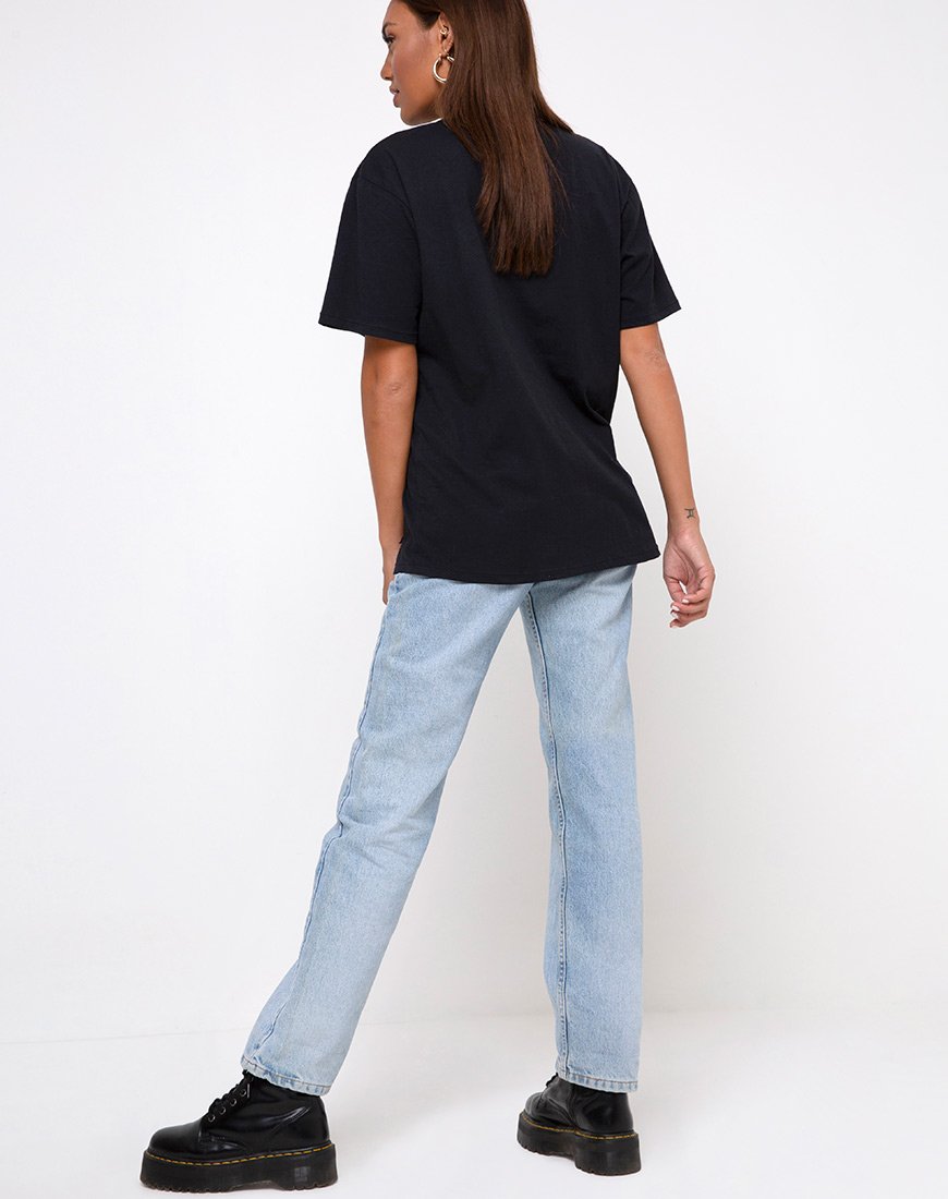 Imagen de Oversized Basic Tee en I thought I was dreaming Negro de Motel