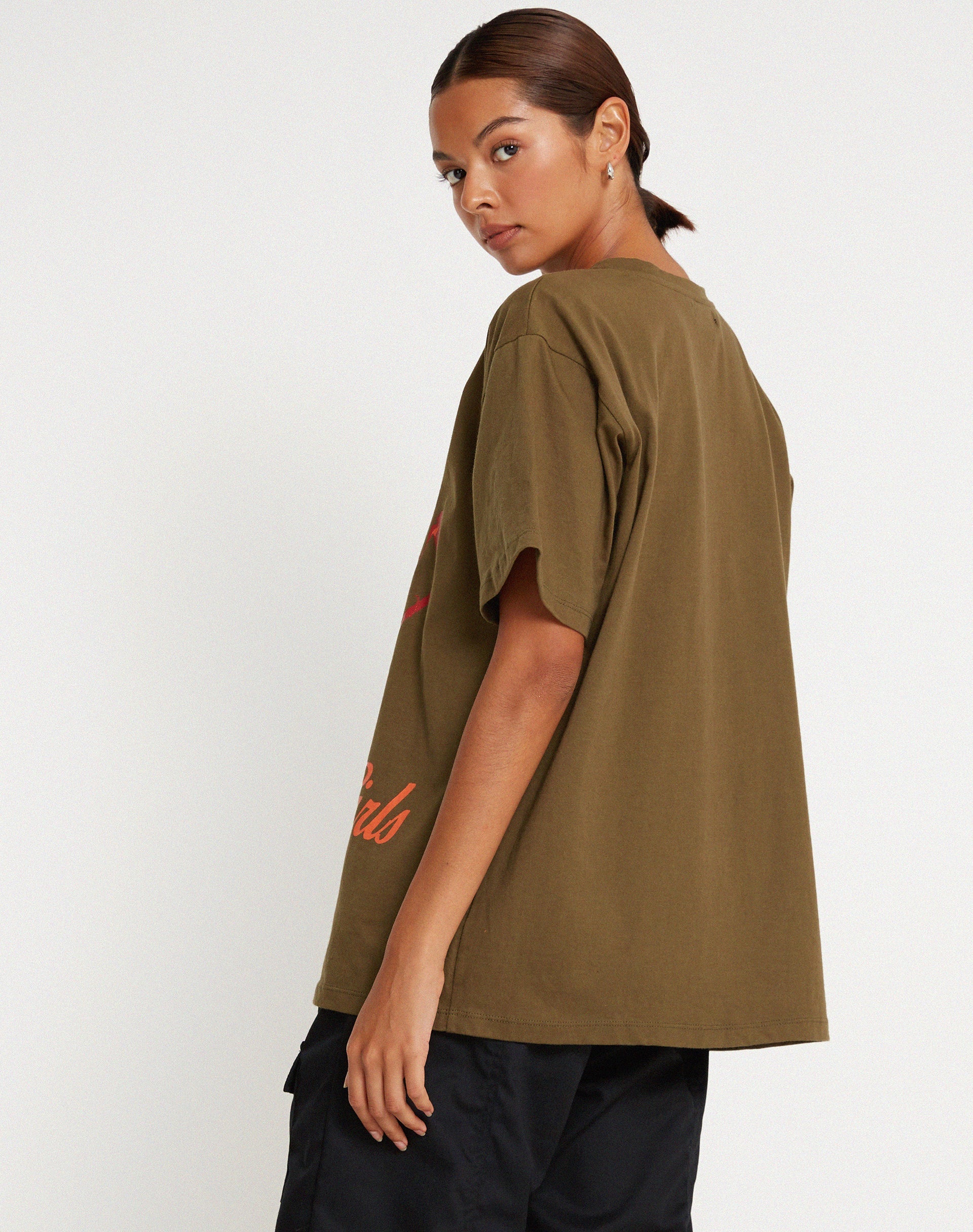 imagen de Oversize Basic Tee in Khaki Niñas Niñas Niñas