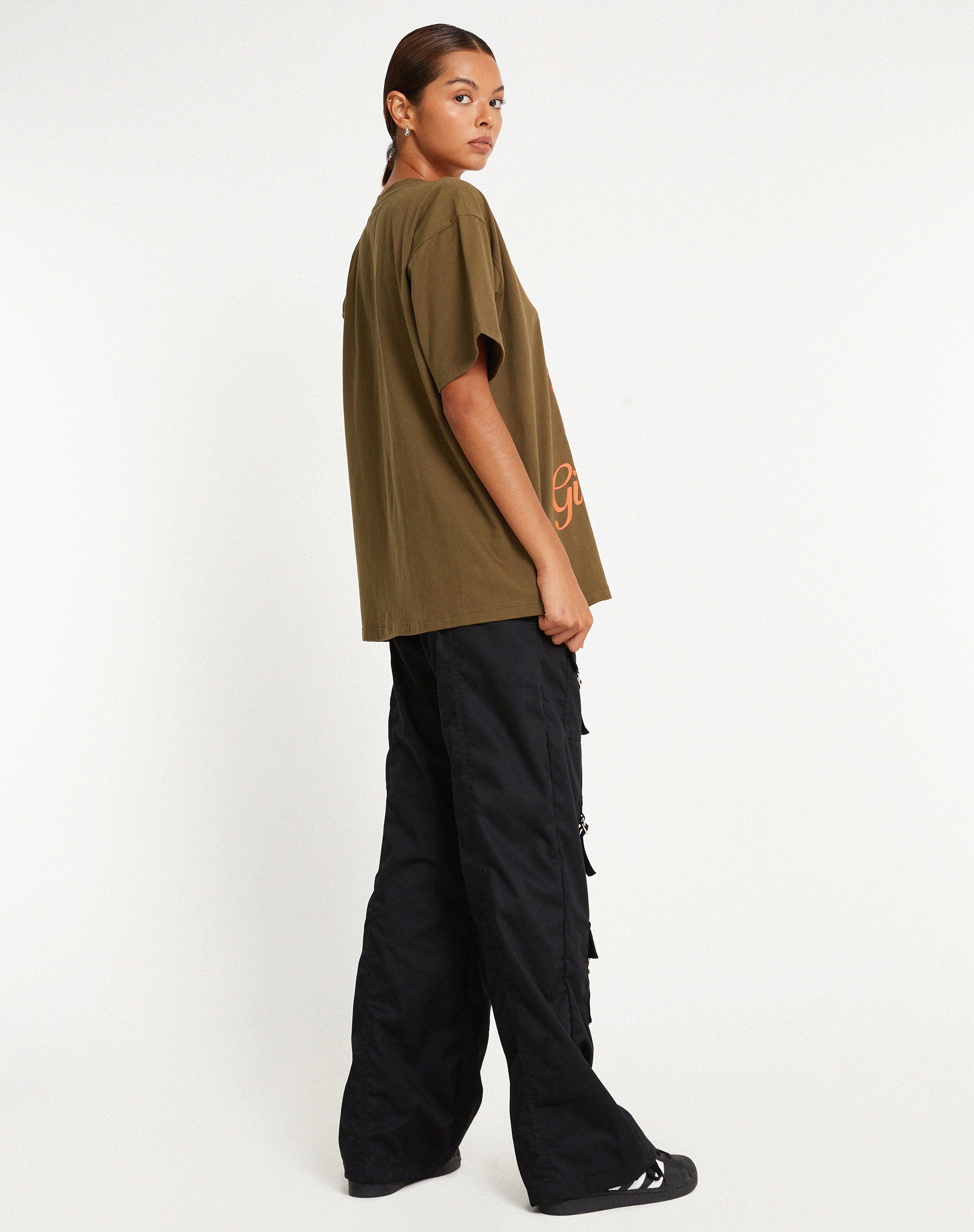 imagen de Oversize Basic Tee in Khaki Niñas Niñas Niñas