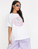 imagen de Oversize Tee in White Bite Me