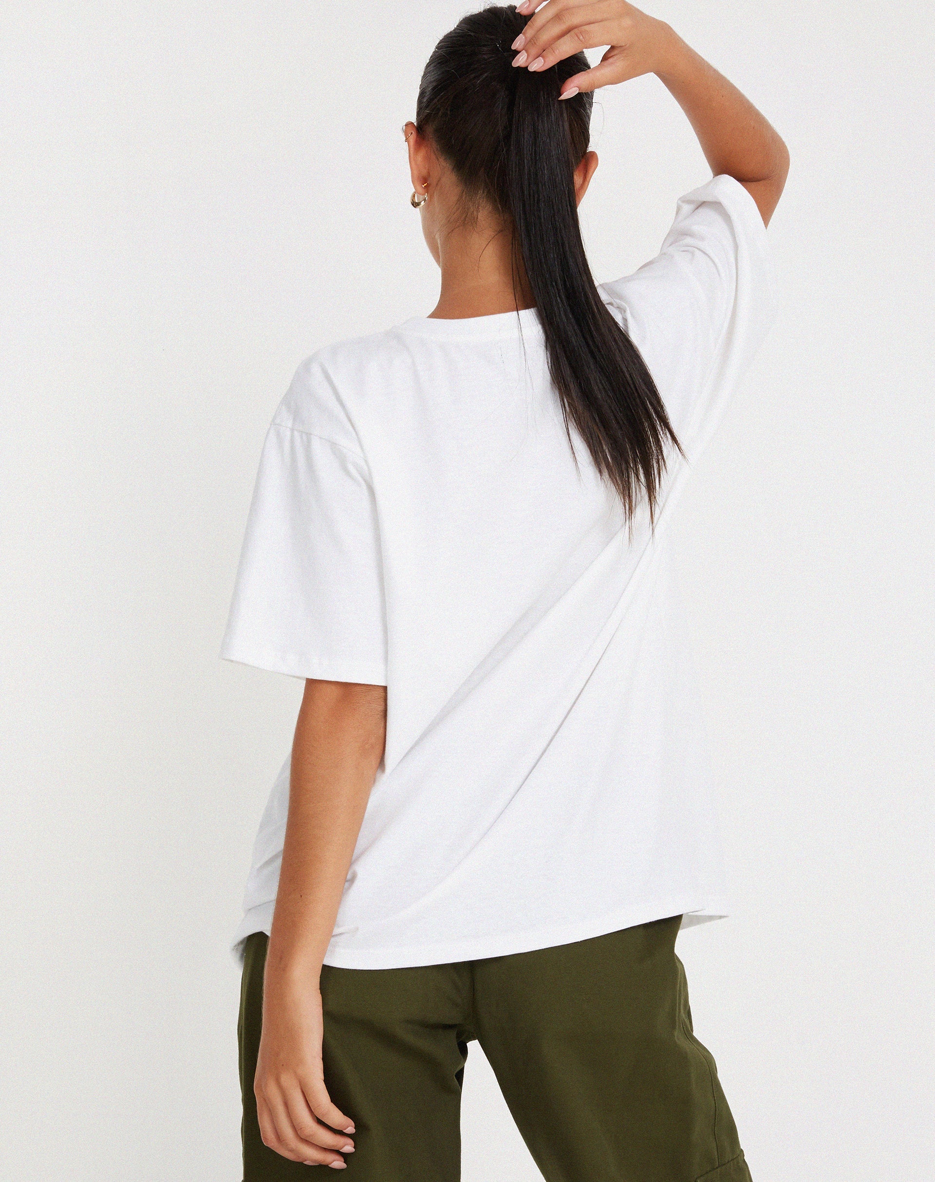 imagen de Oversize Basic Tee in White Motel Angel