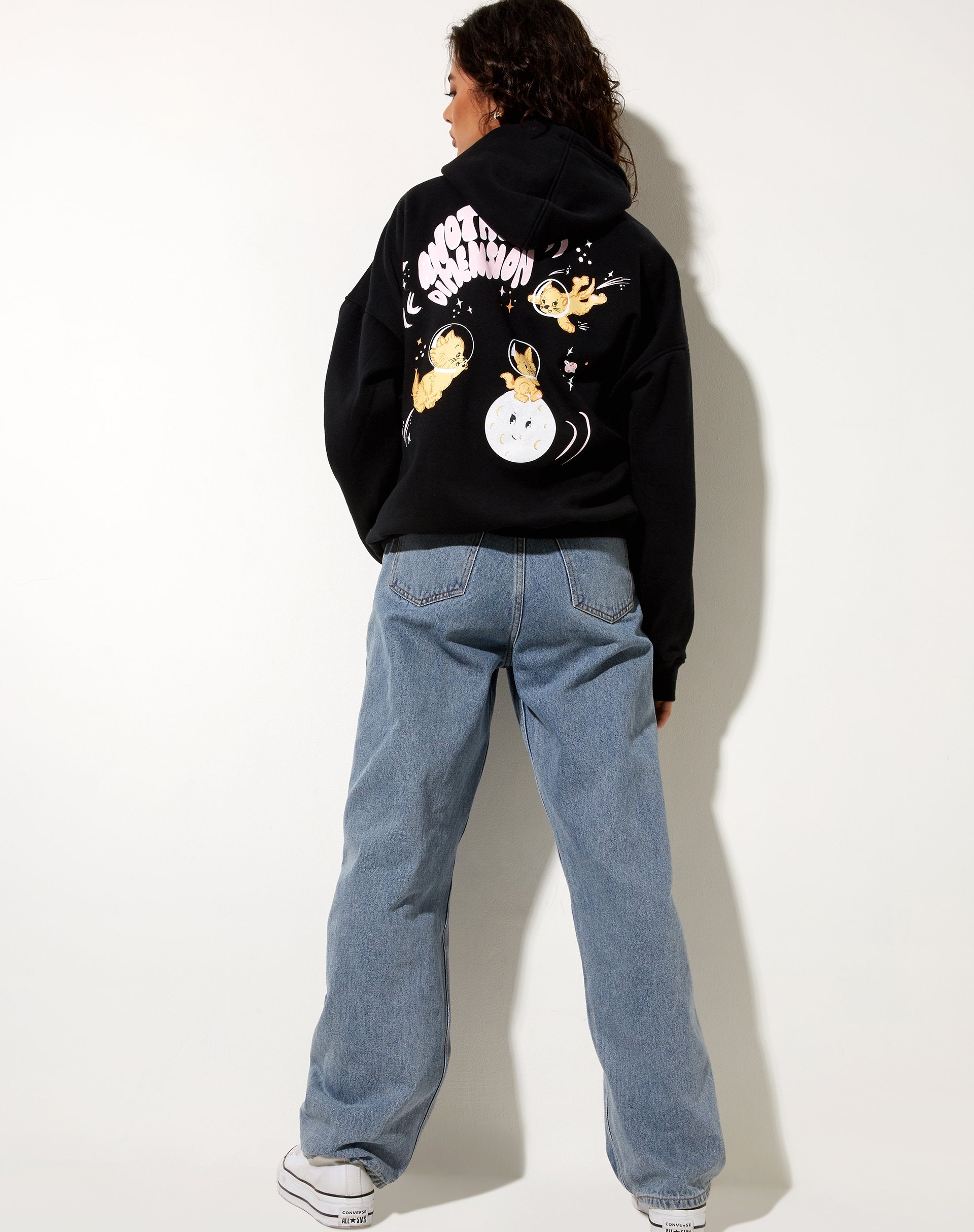 Imagen de Oversize Hoodie in Black Otra dimensión