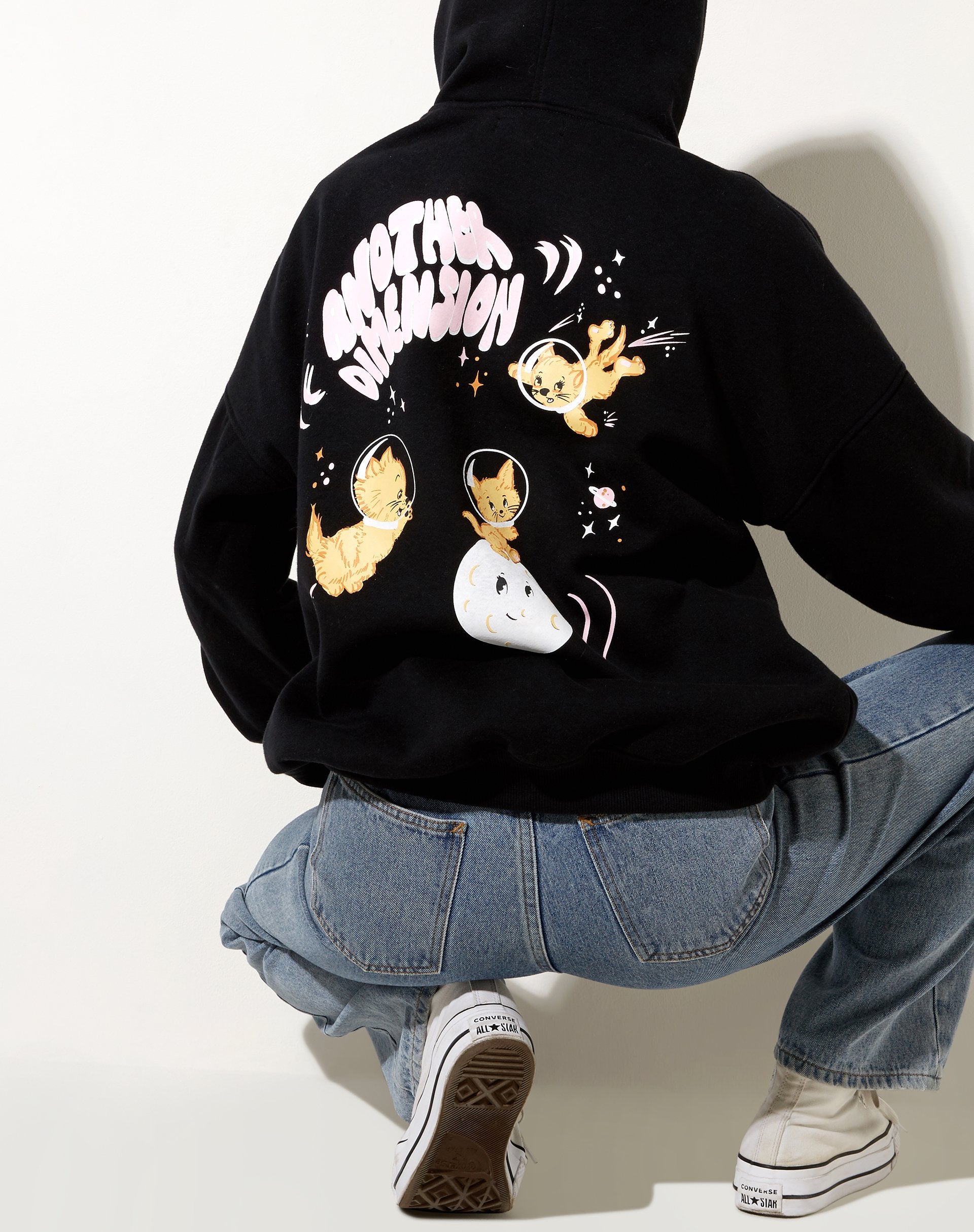 Imagen de Oversize Hoodie in Black Otra dimensión