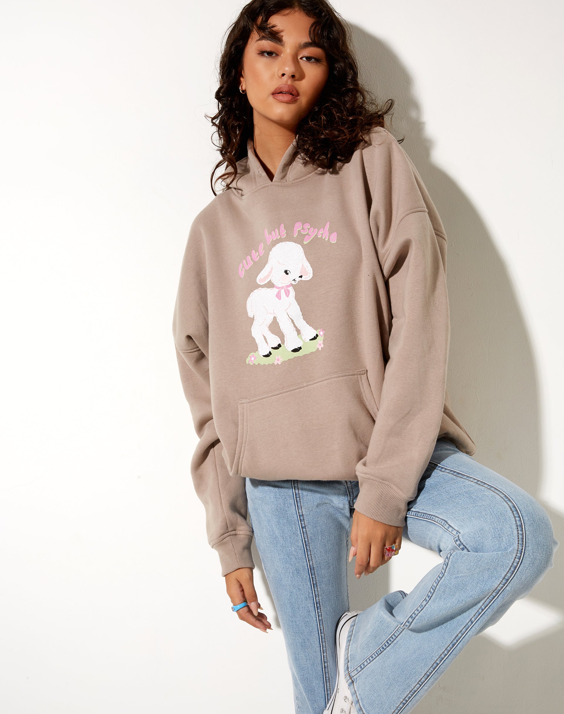 Imagen de Oversize Hoodie in Mushroom Cute But Psycho
