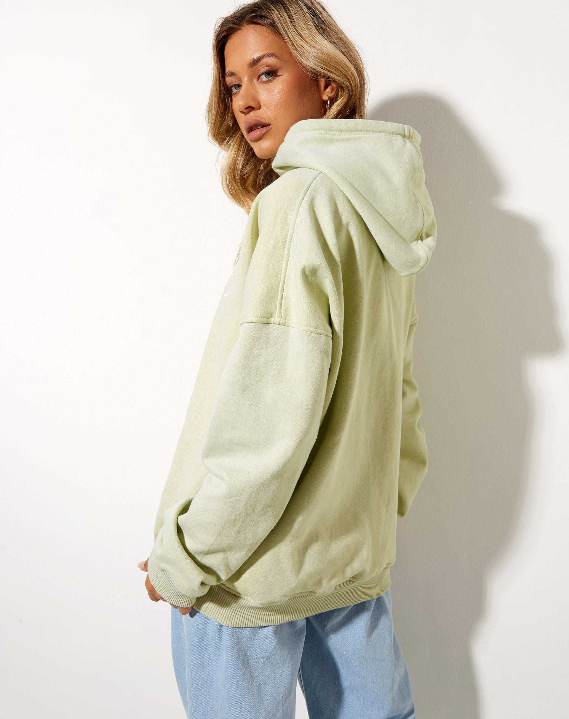 Imagen de Oversize Hoodie in Green Graffiti Magic Embro