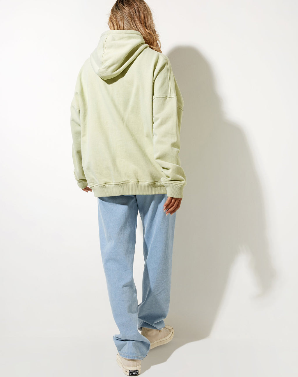 Sudadera oversize con capucha en verde Graffiti Magic Embro