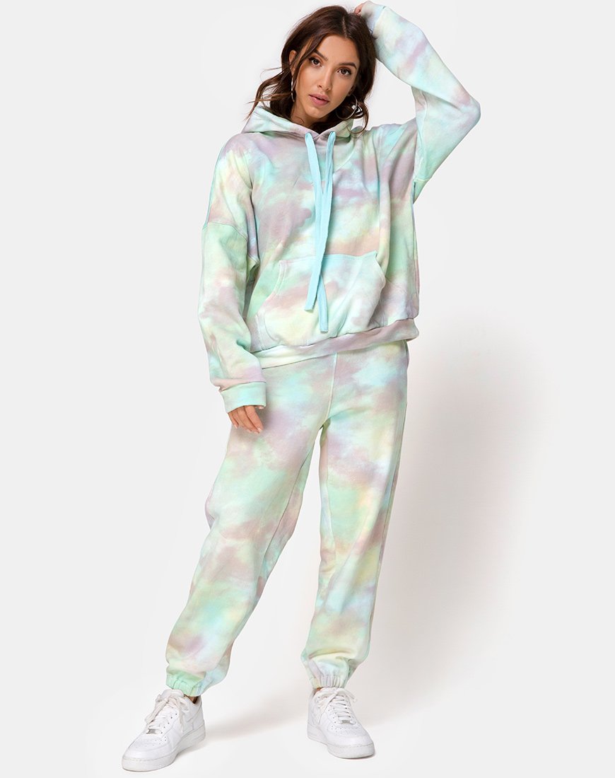 Imagen de Oversize Hoodie in Pastel Tie Dye