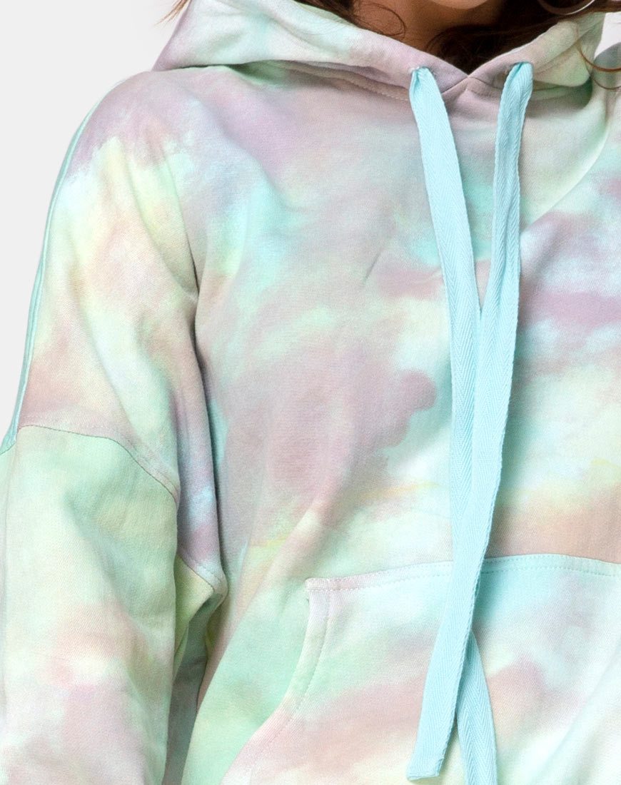 Imagen de Oversize Hoodie in Pastel Tie Dye